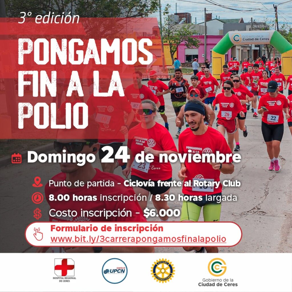 Nueva edición de la carrera “Pongamos fin a la polio” 2 polio