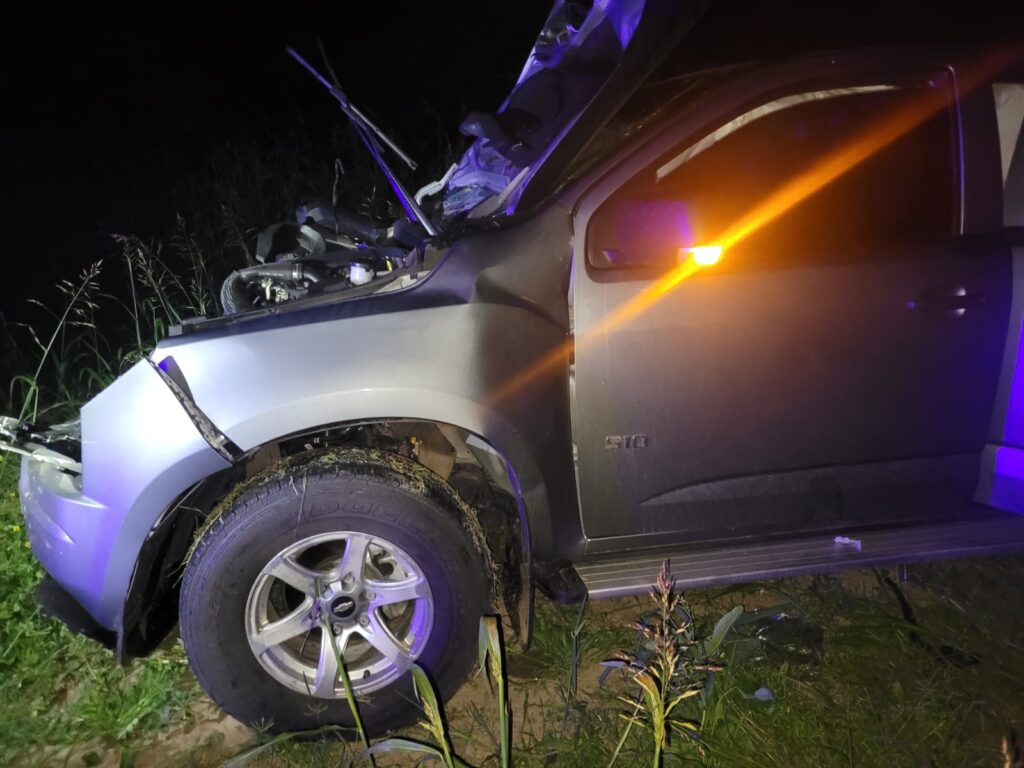 Una Familia de San Guillermo chocó con una animal vacuno 2 ACCIDENTE