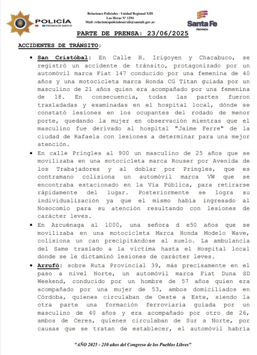 Vino a bailar a Ceres, le rompieron en auto y le robaron todo 2 1