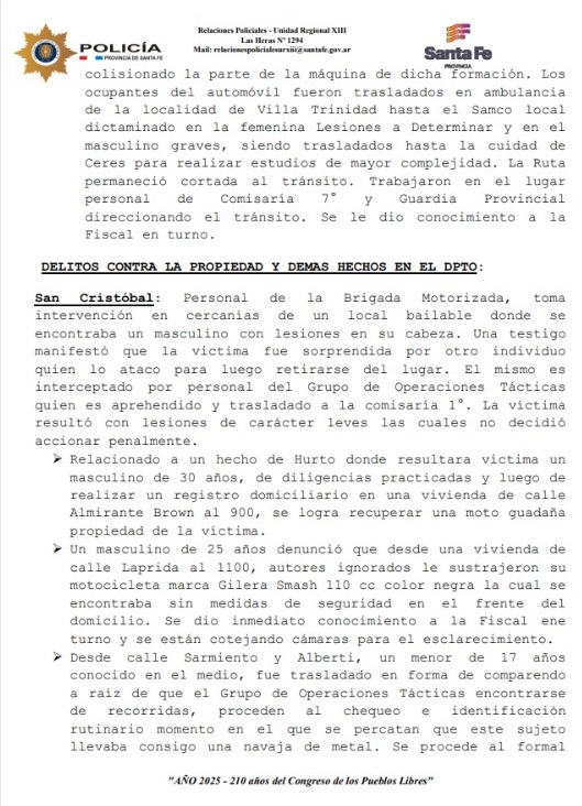 Vino a bailar a Ceres, le rompieron en auto y le robaron todo 3 2