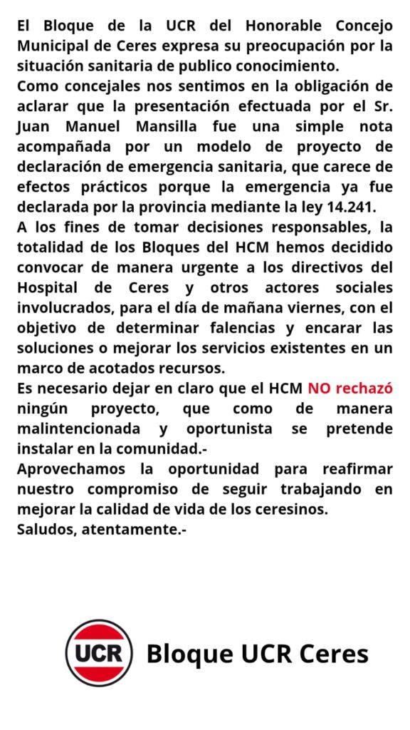 En Santa Fe ya existe la Emergencia Sanitaria. La muerte de Jairo todavía no hizo reaccionar a las autoridades 2 bloque ucr