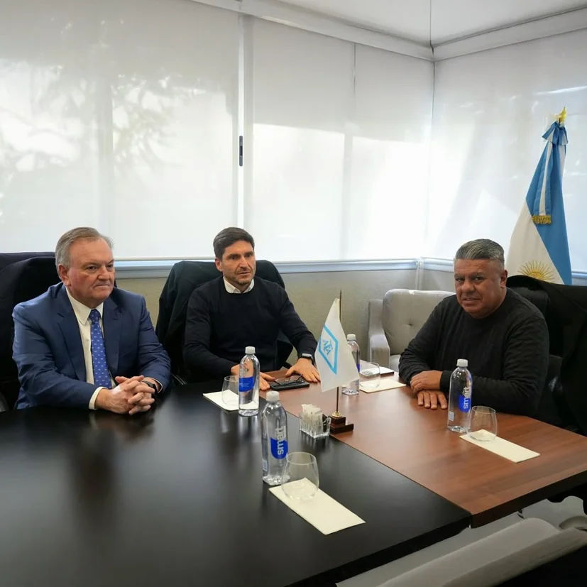 Felipe Michlig integró la comitiva encabezada por el Gdor. Pullaro que se reunió con “Chiqui” Tapia en el predio de AFA 2 predio afa 4