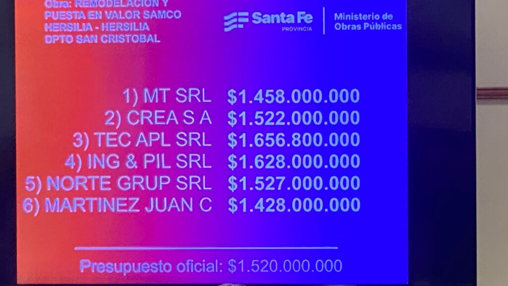 Histórico: La Provincia pone en valor el Samco de Hersilia con una inversión de 1500 millones 2 ofertas