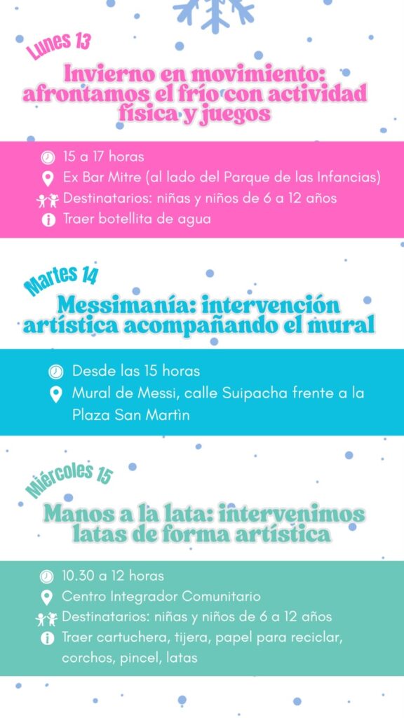 Actividades para vacaciones de invierno en Ceres!!! 3 vacas 2