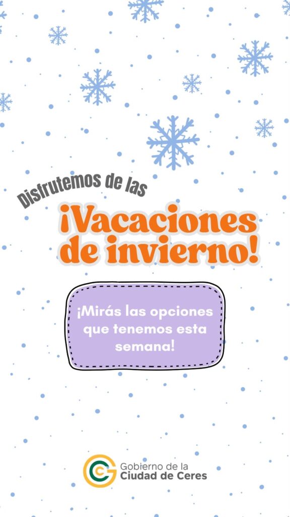 Actividades para vacaciones de invierno en Ceres!!! 2 vacas