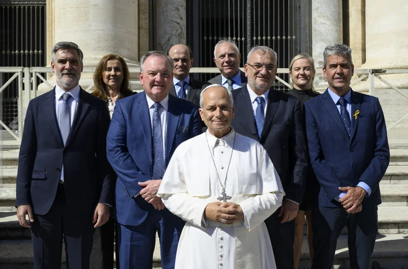 El Papa León XIV trasladó “un cálido saludo” al pueblo santafesino 2 felipe papa 4