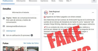 El Senador Felpe Michlig denunció la circulación de una FAKE NEWS que intenta “desprestigiar” su representación política