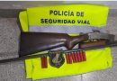 Policia Vial secuestró una escopeta en el límite Ceres-Selva