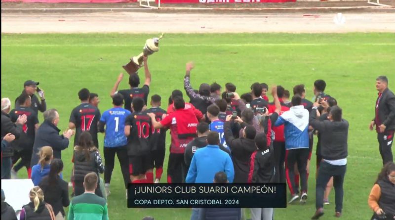 Juniors de Suardi se quedó con la Copa Departamento San Cristóbal