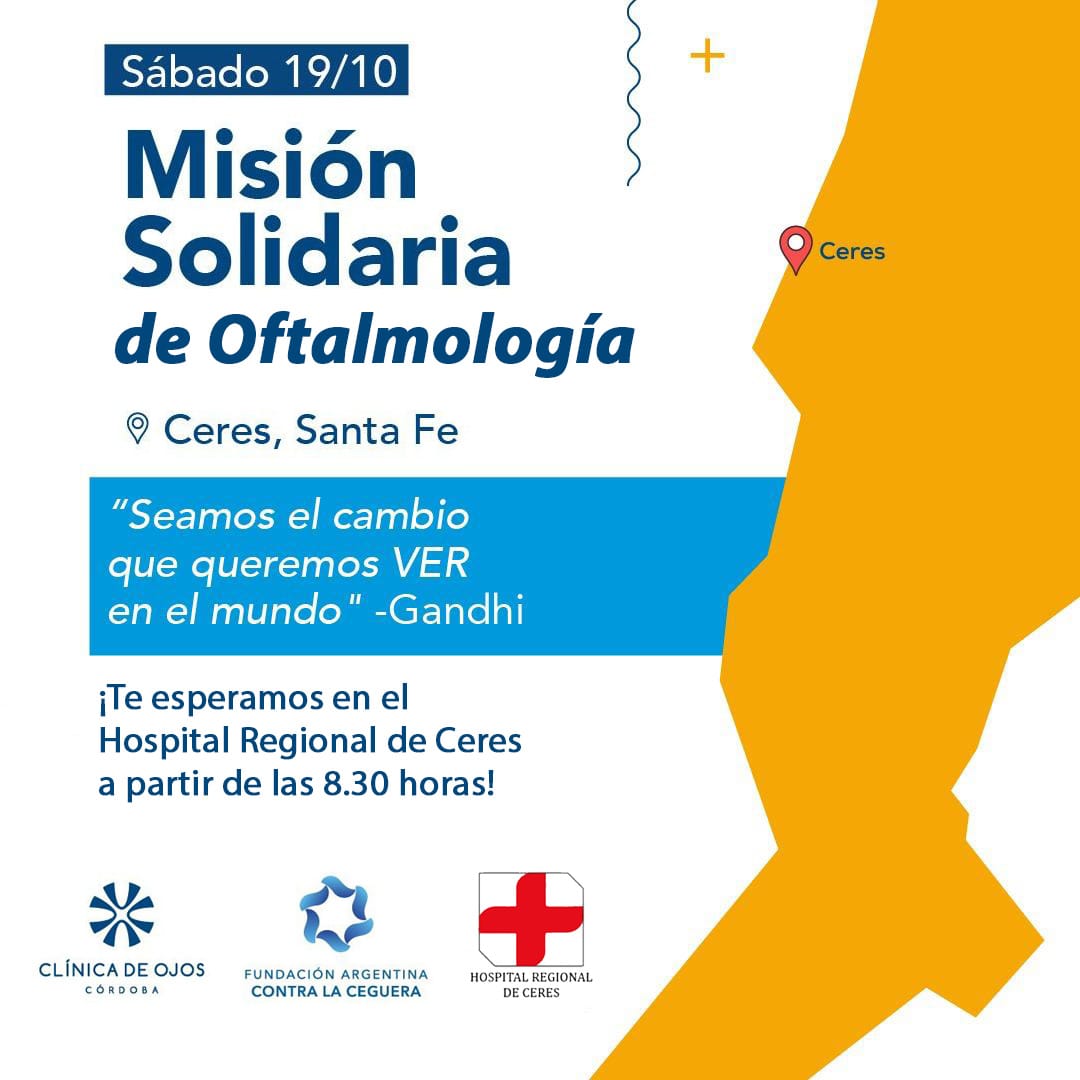 Oftalmólogos de la Fundación Argentina Contra la Ceguera realizarán controles en el Hospital de Ceres 1 WhatsApp Image 2024 10 16 at 07.06.31
