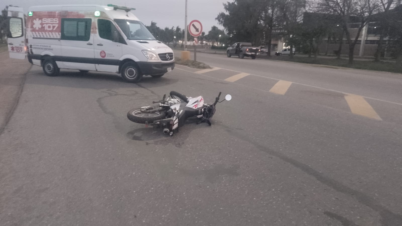 En Ceres se produjo una accidente, robaron una Motoguadaña y una Garrafa 1 accidente