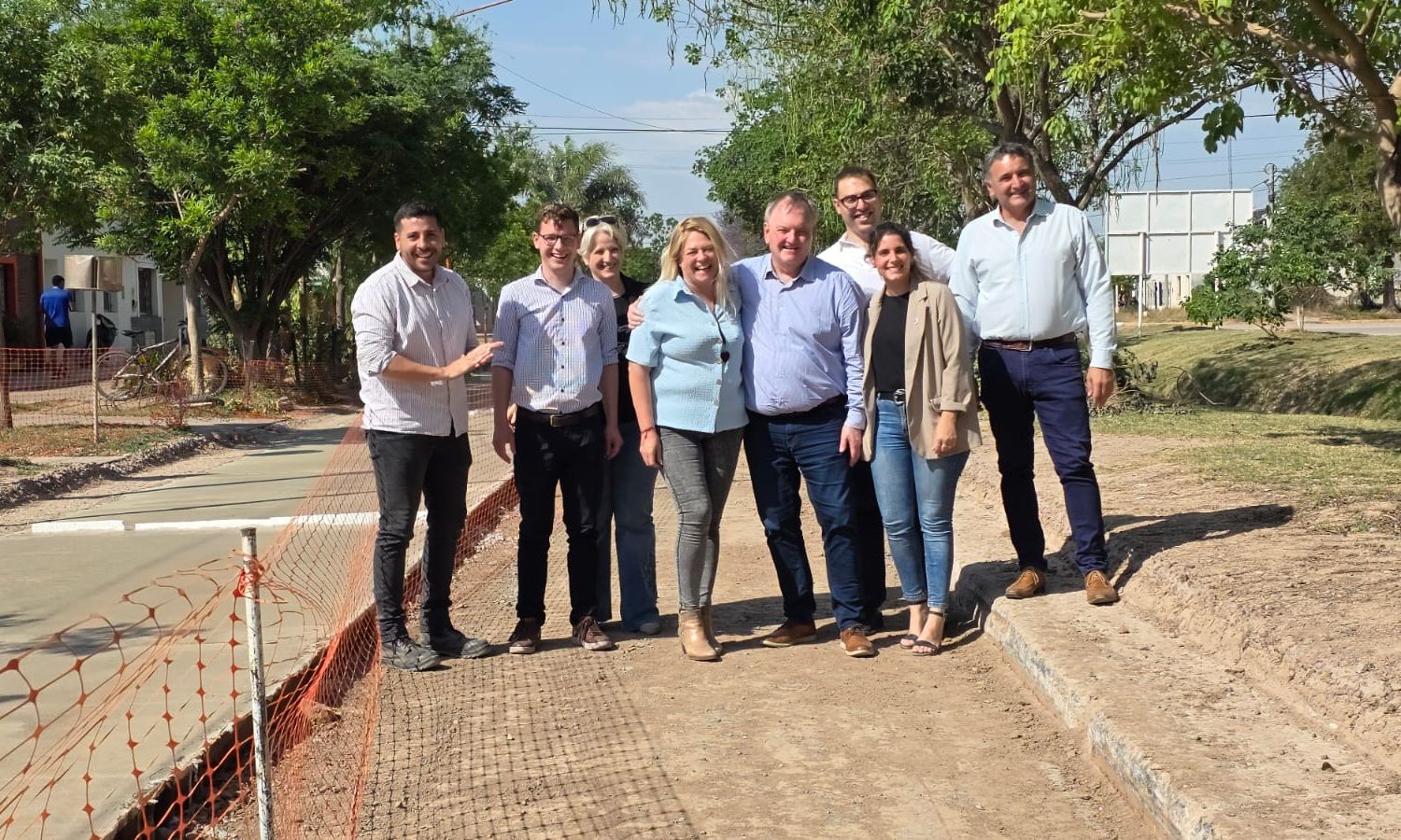 Michlig, González y Dupouy entregaron aportes escolares y supervisaron la obra de pavimentación de Av. Italia -Plan “Conectar Escuelas” 1 ceres pavimento 1