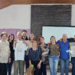 Reconocimiento por su labor rotaria a los socios Ariel Klincovitzky, Mariano Figueroa, Dionisio Flores y Alicia Longo