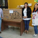 Montefiore: Pablo Zárate gestionó ante provincia un TV para la escuela primaria 6122